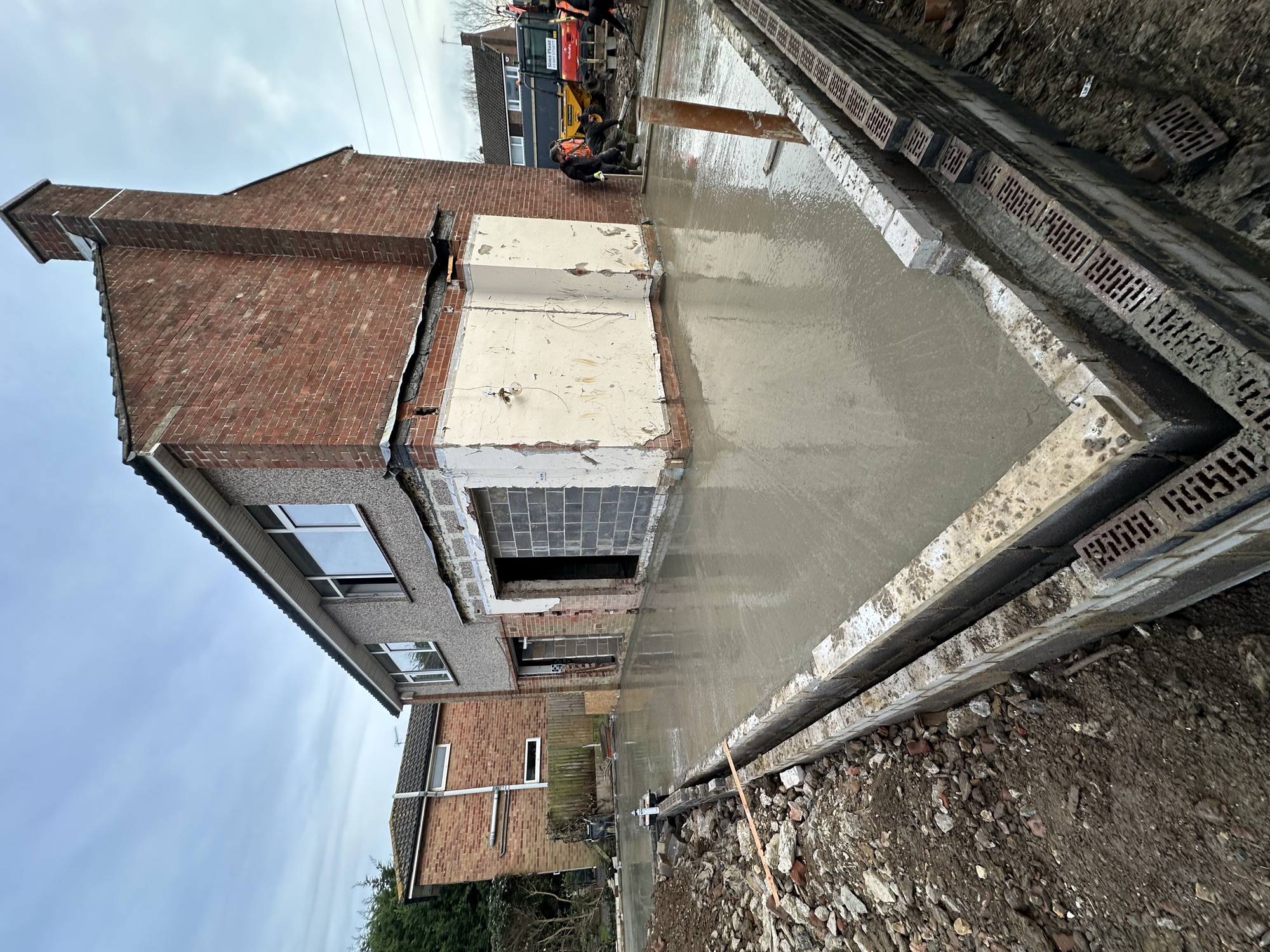 Fareham new build — new foundations and slab poured