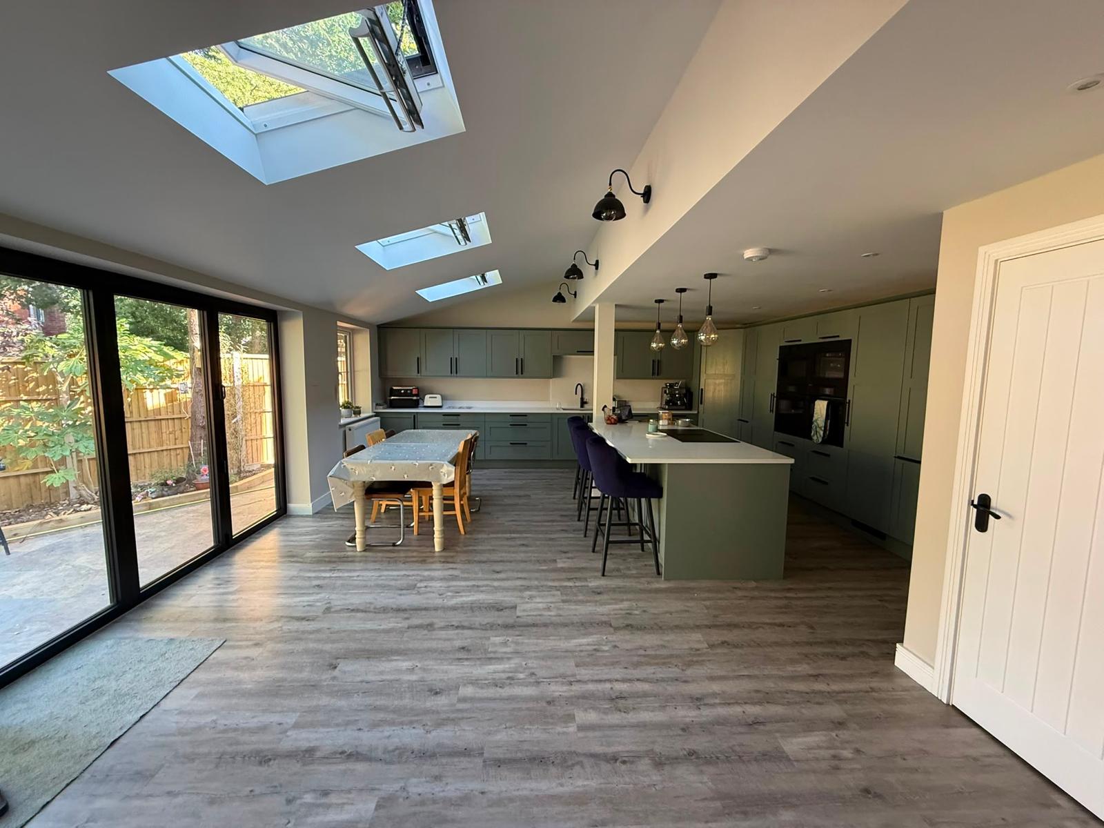 Whiteley extension — open-plan kitchen
